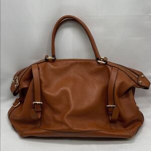 Brown Leather Satchel Ora Delphne Purse